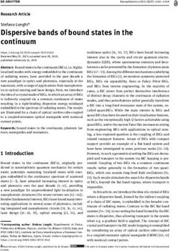 Dispersive bands of bound states in the continuum - De Gruyter