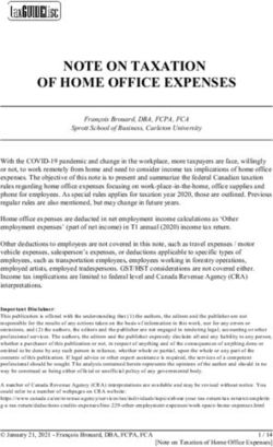 NOTE ON TAXATION OF HOME OFFICE EXPENSES