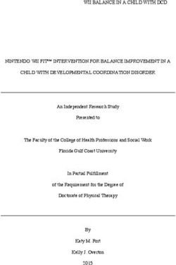 NINTENDO WII FIT INTERVENTION FOR BALANCE IMPROVEMENT IN A CHILD WITH DEVELOPMENTAL COORDINATION DISORDER