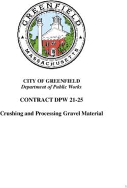 CONTRACT DPW 21-25 Crushing and Processing Gravel Material - CITY OF GREENFIELD Department of Public Works