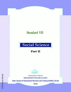 Standard VII - DEPARTMENT OF EDUCATION State Council of Educational Research and Training (SCERT); Kerala - Byjus
