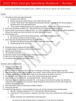 2021 West Georgia Speedway Rulebook - Bomber