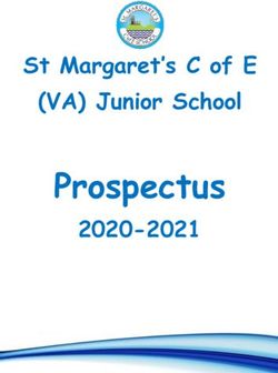 Prospectus - St Margaret's C of E (VA) Junior School 2020-2021