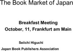 The Book Market of Japan - Breakfast Meeting October, 11, Frankfurt am Main Seiichi Higuchi