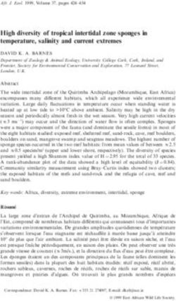 High diversity of tropical intertidal zone sponges in temperature, salinity and current extremes