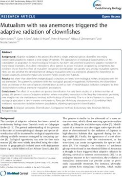 Mutualism with sea anemones triggered the adaptive radiation of clownfishes - WSL
