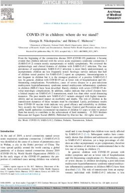 ARTICLE IN PRESS - ICPCovid