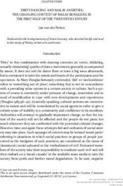 DIRTY DANCING' AND MALAY ANXIETIES: THE CHANGING CONTEXT OF MALAY RONGGENG IN THE FIRST HALF OF THE TWENTIETH CENTURY - Brill