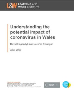 Understanding the potential impact of coronavirus in Wales