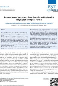 Evaluation of gustatory functions in patients with laryngopharyngeal reflux