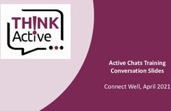 Active Chats Training Conversation Slides - Connect Well, April 2021 - Think Active