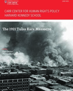The 1921 Tulsa Race Massacre - CARR CENTER FOR HUMAN RIGHTS POLICY HARVARD KENNEDY SCHOOL - The Carr Center for Human ...