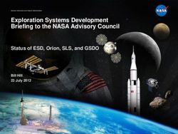 Exploration Systems Development Briefing to the NASA Advisory Council - Status of ESD, Orion, SLS, and GSDO