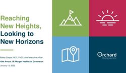 Reaching New Heights, Looking to New Horizons - 40th Annual J.P. Morgan Healthcare Conference - Orchard ...