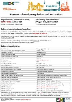 Abstract submission regulations and instructions