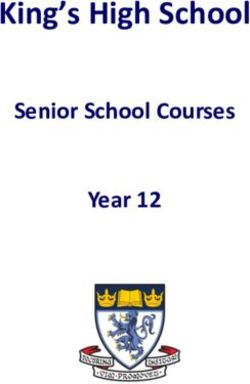King's High School Senior School Courses Year 12 - King's High School