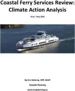 Coastal Ferry Services Review: Climate Action Analysis - By Eric Doherty, RPP, MCIP Ecopath Planning www.ecoplanning.ca