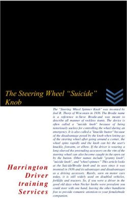 The Steering Wheel "Suicide" Knob - Graham Feest
