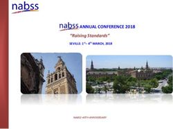ANNUAL CONFERENCE 2018 - "Raising Standards" SEVILLE: 1st- 4th MARCH, 2018 - Nabss