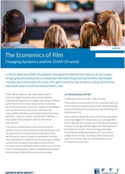 The Economics of Film - Changing dynamics and the COVID-19 world - FTI Consulting