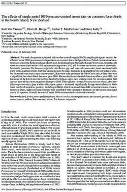 The effects of single aerial 1080 possum-control operations on common forest birds in the South Island, New Zealand