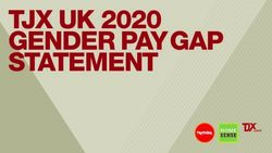 TJX UK 2020 GENDER PAY GAP STATEMENT - Homesense