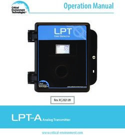 Operation Manual - LPT-A Analog Transmitter