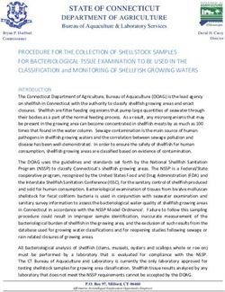 STATE OF CONNECTICUT DEPARTMENT OF AGRICULTURE - CT.gov