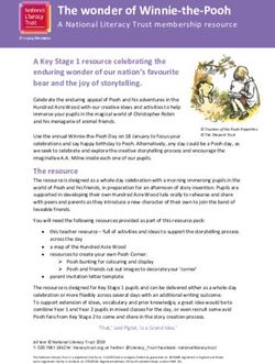 The wonder of Winnie-the-Pooh - A National Literacy Trust membership resource