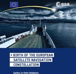 BIRTH OF THE EUROPEAN SATELLITE NAVIGATION CONSTELLATION - GALILEO IN-ORBIT VALIDATION - DLR