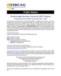 Disadvantaged Business Enterprise Program July 2021 Draft Update