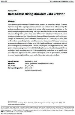 Does Census Hiring Stimulate Jobs Growth? - Sciendo