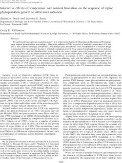 Interactive effects of temperature and nutrient limitation on the response of alpine phytoplankton growth to ultraviolet radiation