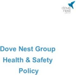 Dove Nest Group Health & Safety Policy