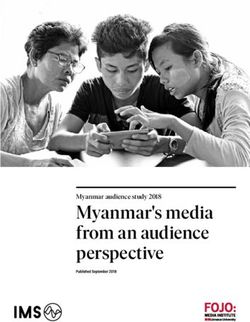 Myanmar's media from an audience perspective - Myanmar audience study 2018 - International ...