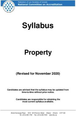 Syllabus Property (Revised for November 2020)