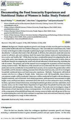 Documenting the Food Insecurity Experiences and Nutritional Status of Women in India: Study Protocol - MDPI