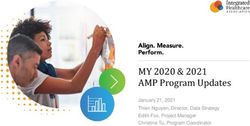 MY 2020 & 2021 AMP Program Updates - January 21, 2021 Thien Nguyen, Director, Data Strategy Edith Fox, Project Manager Christine Tu, Program ...