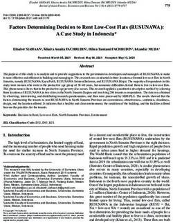 Factors Determining Decision to Rent Low-Cost Flats (RUSUNAWA): A Case Study in Indonesia* - Korea ...
