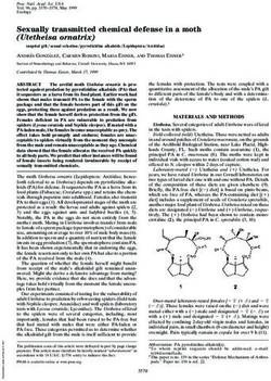 Sexually transmitted chemical defense in a moth (Utetheisa ornatrix)