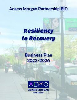 Resiliency to Recovery - Business Plan 2022-2026 - Adams Morgan Partnership BID