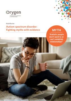 MYTH Autism spectrum disorder: Fighting myths with evidence - MythBuster
