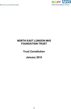 NORTH EAST LONDON NHS FOUNDATION TRUST - Trust Constitution January 2019 - Nelft