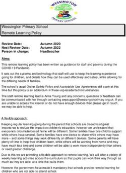 Wessington Primary School Remote Learning Policy