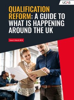 QUALIFICATION REFORM: A GUIDE TO WHAT IS HAPPENING AROUND THE UK - Issue 4: March 2019 - UCAS