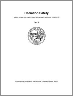 Radiation Safety 2012 - relating to veterinary medicine and animal health technology in California - Veterinary Medical Board