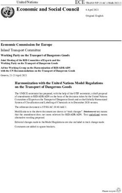 Economic and Social Council - United Nations - UNECE