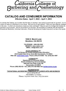 CATALOG AND CONSUMER INFORMATION - Effective Dates: April 1, 2022 - April 1, 2023 - California ...