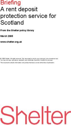 Briefing A rent deposit protection service for Scotland