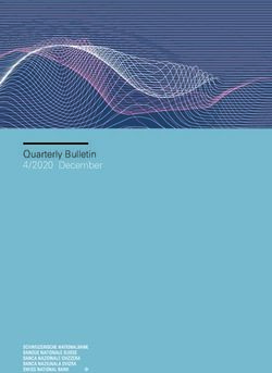 Quarterly Bulletin 4 / 2020 December - Swiss National Bank